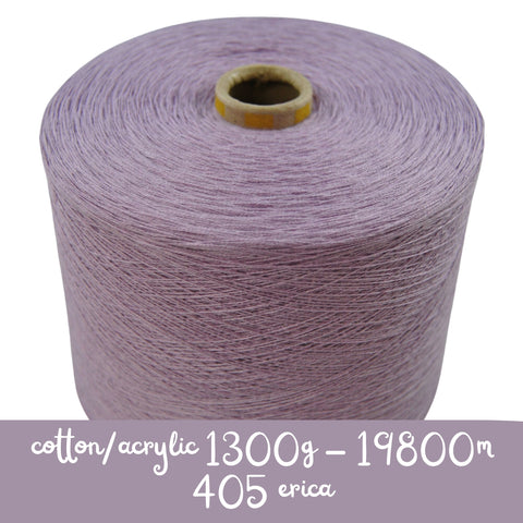 MACHINE KNITTING CONE YARN 50/50 COTTON ACRYLIC 1300 g 405 ERIKA