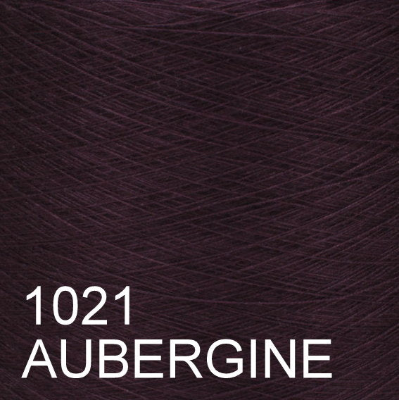 MACHINE KNITTING CONE YARN 50/50 COTTON ACRYLIC 1300 g 1021 AUBERGINE