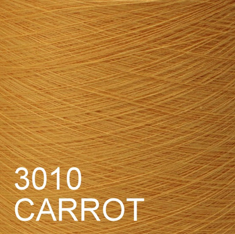 MACHINE KNITTING CONE YARN 50/50 COTTON ACRYLIC 1300 g 3010 CARROT