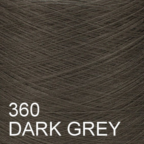 MACHINE KNITTING CONE YARN 50/50 COTTON ACRYLIC 1300 g 360 DARK GREY