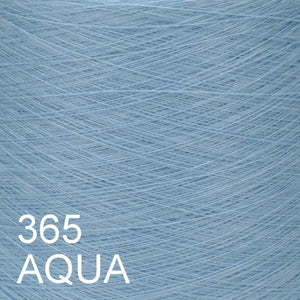 MACHINE KNITTING CONE YARN 50/50 COTTON ACRYLIC 1300 g 365 AQUA