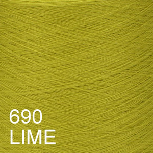 MACHINE KNITTING CONE YARN 50/50 COTTON ACRYLIC 1300 g 690 LIME