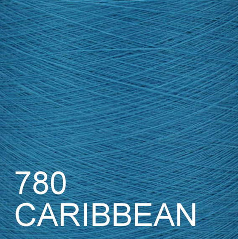 MACHINE KNITTING CONE YARN 50/50 COTTON ACRYLIC 1300 g 780 CARIBBEAN