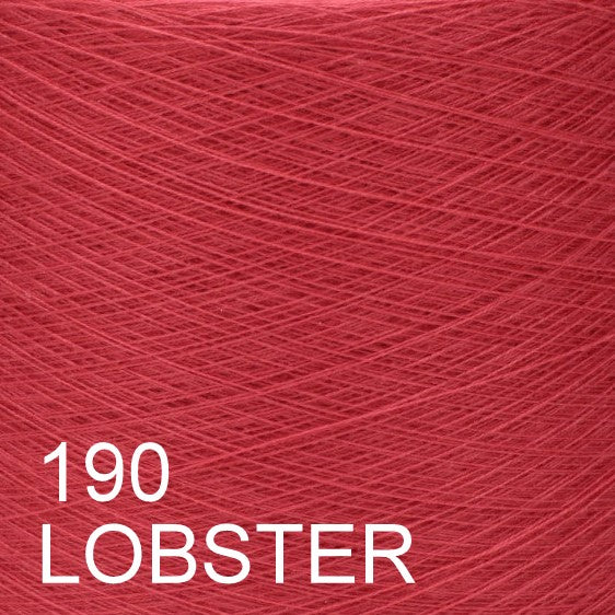 MACHINE KNITTING CONE YARN 50/50 COTTON ACRYLIC 1300 g 190 LOBSTER