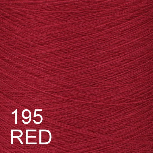 MACHINE KNITTING CONE YARN 50/50 COTTON ACRYLIC 1300 g 195 RED