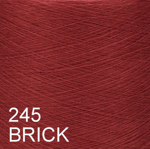 MACHINE KNITTING CONE YARN 50/50 COTTON ACRYLIC 1300 g 245 BRICK