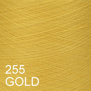 MACHINE KNITTING CONE YARN 50/50 COTTON ACRYLIC 1300 g 255 GOLD