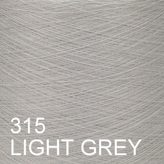 MACHINE KNITTING CONE YARN 50/50 COTTON ACRYLIC 1300 g 315 LIGHT GREY