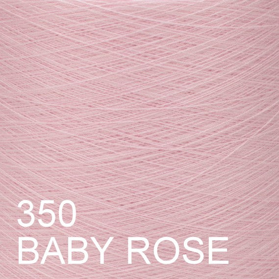 MACHINE KNITTING CONE YARN 50/50 COTTON ACRYLIC 1300 g 350 BABY ROSE