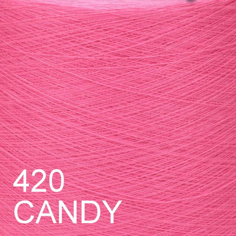 MACHINE KNITTING CONE YARN 50/50 COTTON ACRYLIC 1300 g 420 CANDY