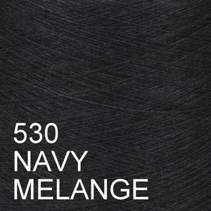 MACHINE KNITTING CONE YARN 50/50 COTTON ACRYLIC 1300 g 530 NAVY MELANGE