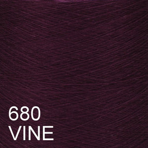 MACHINE KNITTING CONE YARN 50/50 COTTON ACRYLIC 1300 g 680 VINE